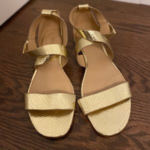 Gold sandals